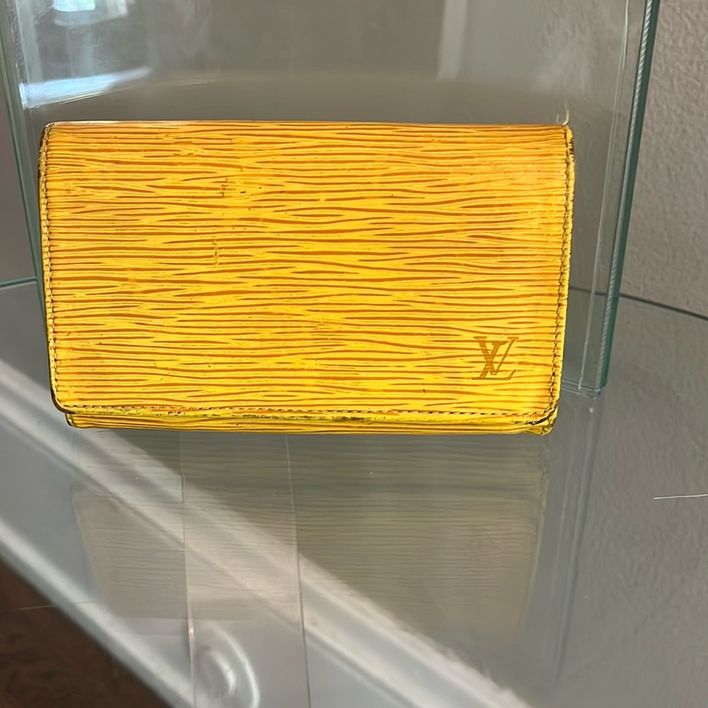 Louis Vuitton Yellow Epi Wallet